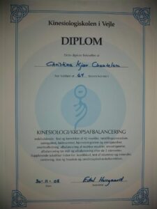 kursusbevis kinesiologi kropsafbalancering